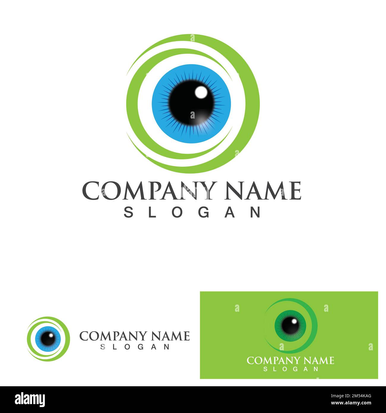 Branding Identity Corporate Eye Care vector logo design Stock Vector ...