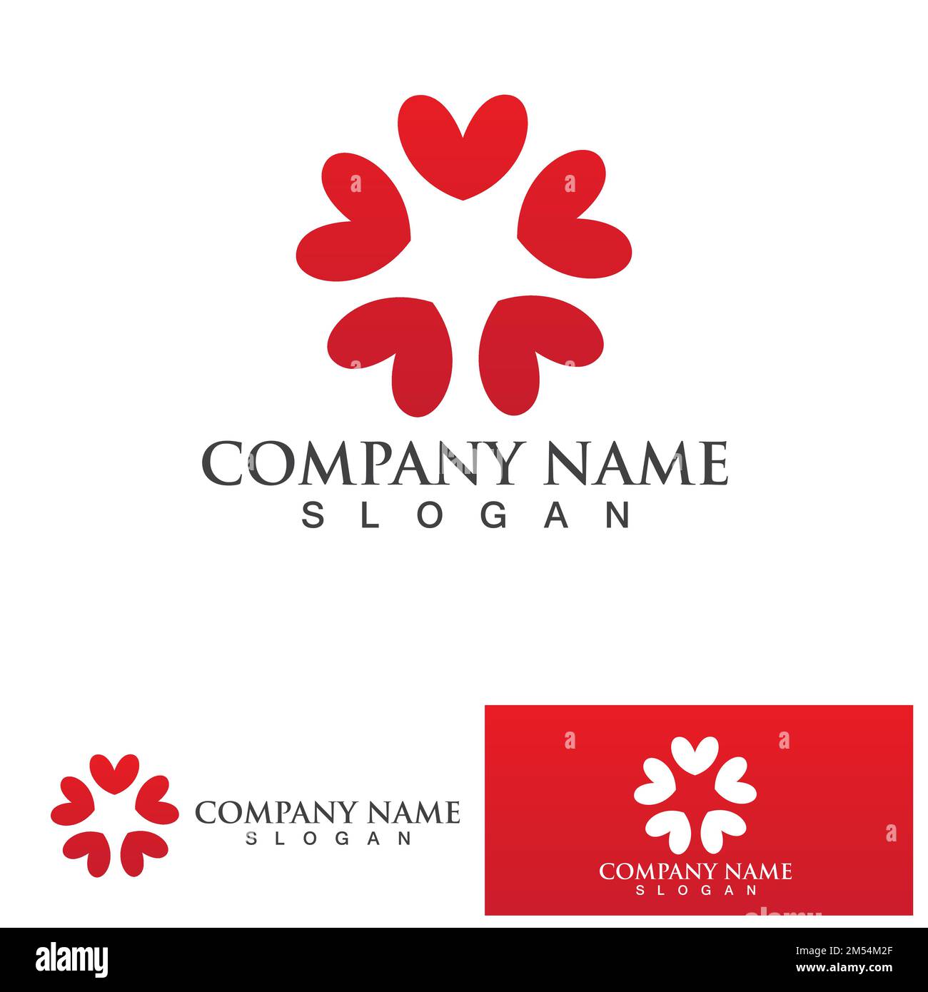 Love heart logo and symbol vector template Stock Vector Image & Art - Alamy