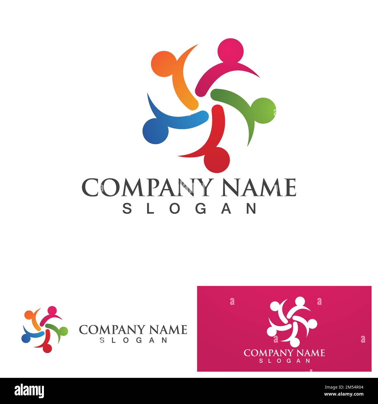 Community people group teamwork success logo Stock Vector Image & Art ...