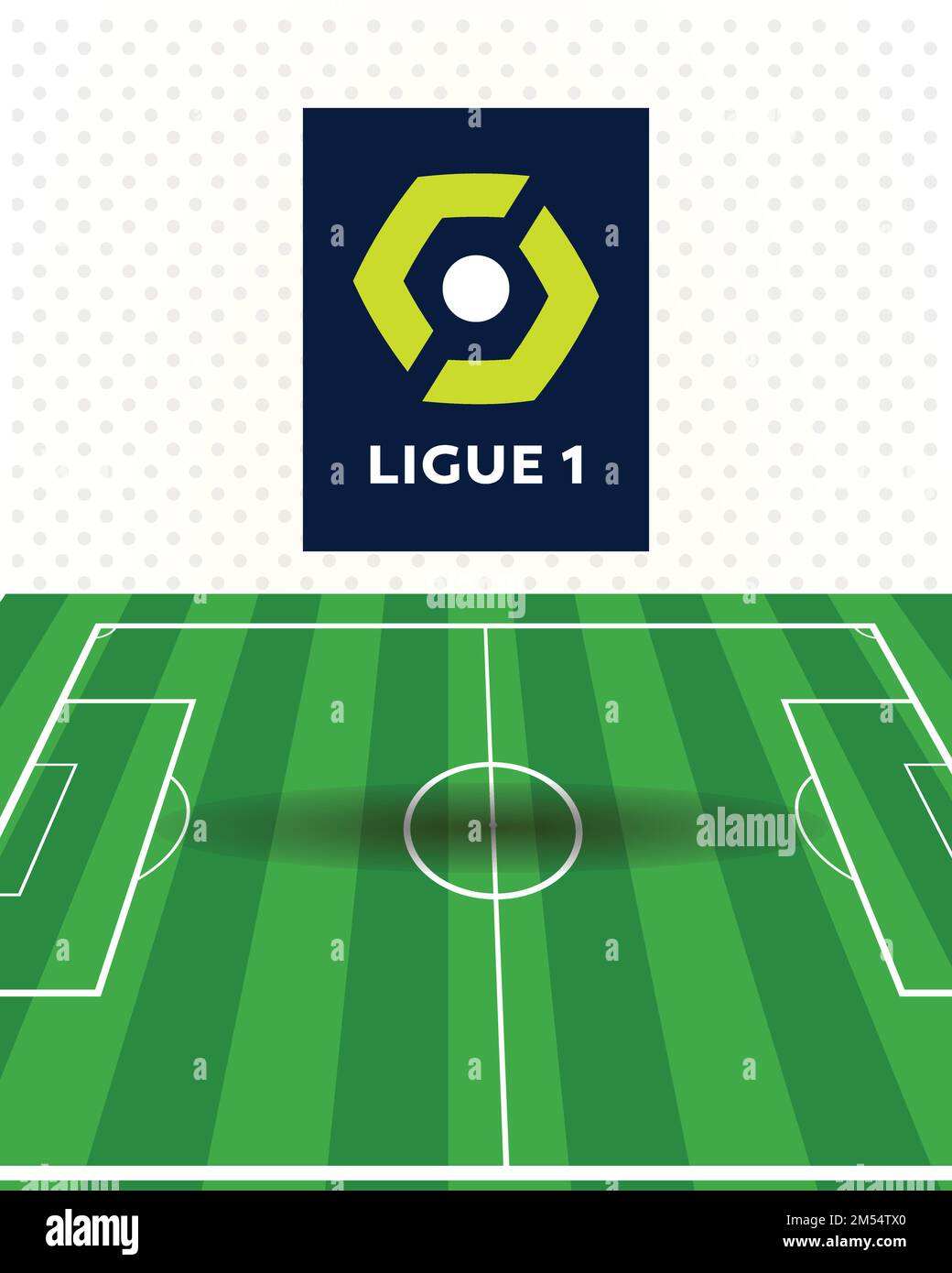 Ligue 1 Logo top professional France football league system : Colombo, Sri Lanka – December 26, 2022 Stock Vector