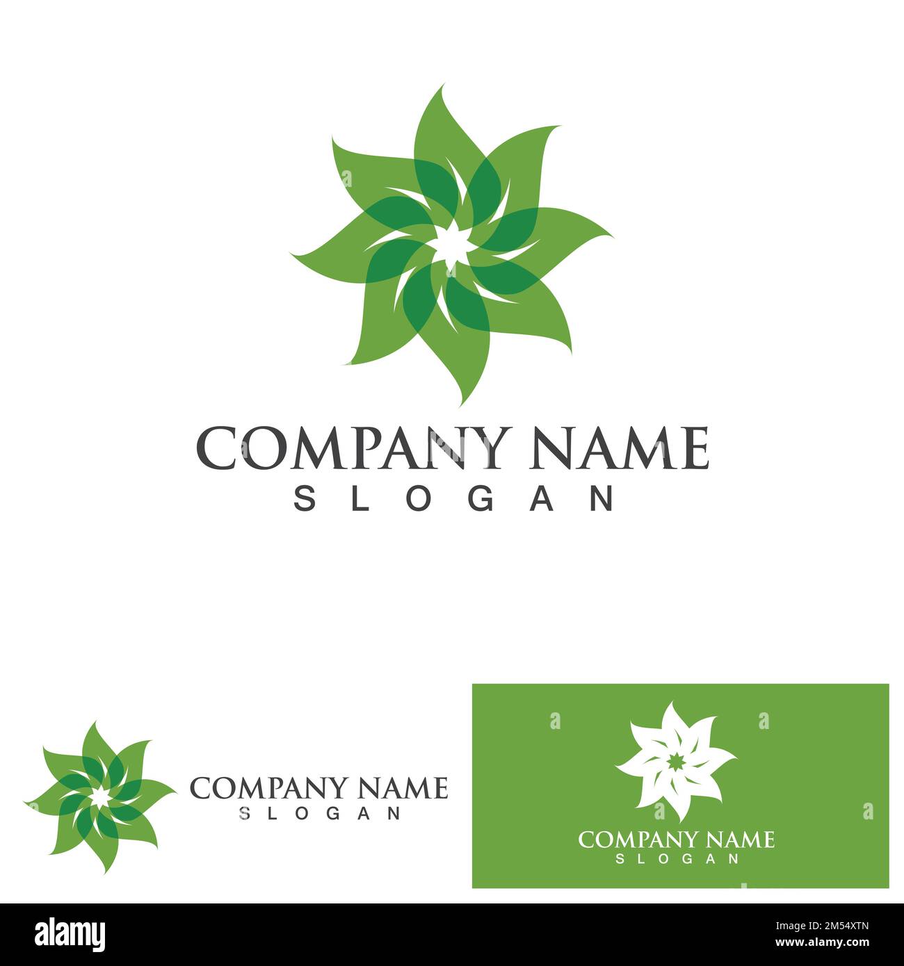 green leaf ecology nature element vector logo Stock Vector Image & Art ...