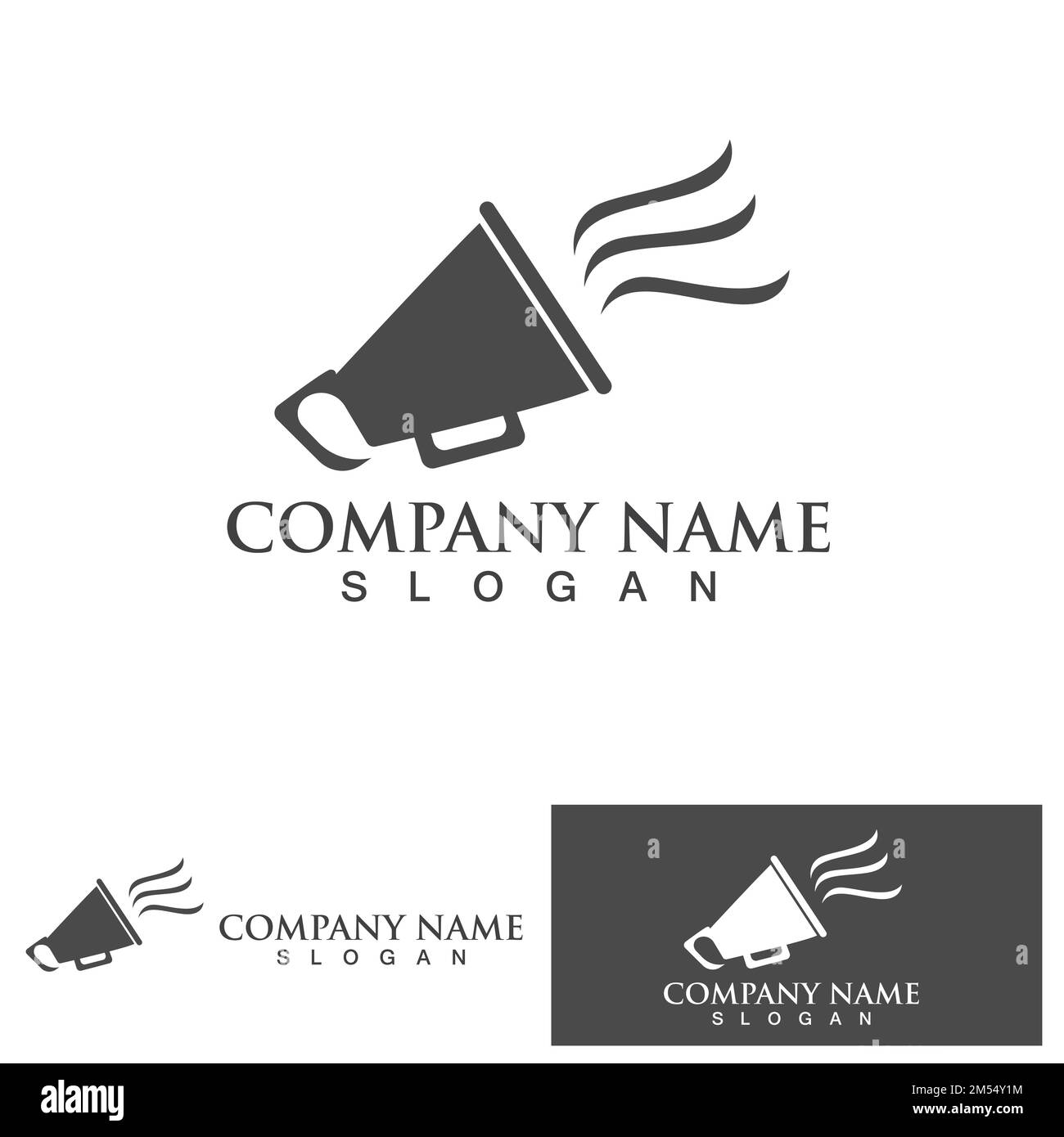 Megaphone logo and symbol vector Stock Vector Image & Art Alamy