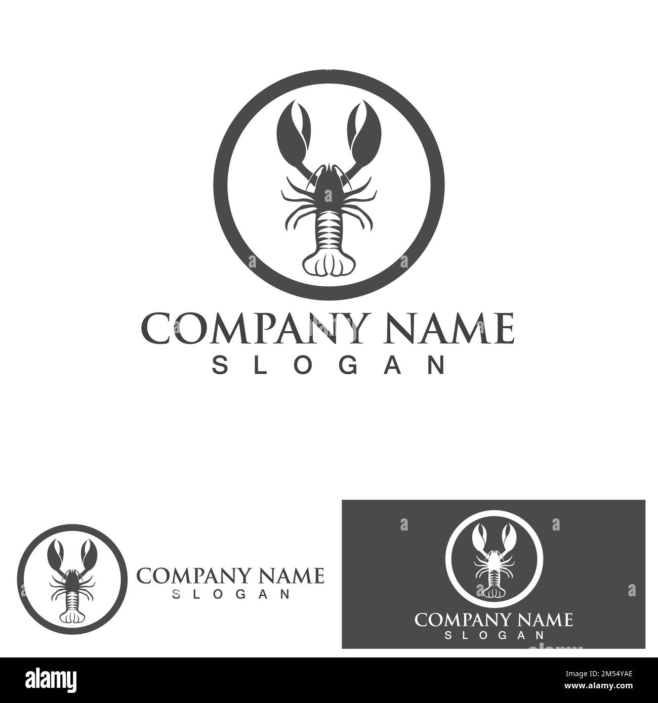 lobster logo and symbol vector Stock Vector Image & Art - Alamy