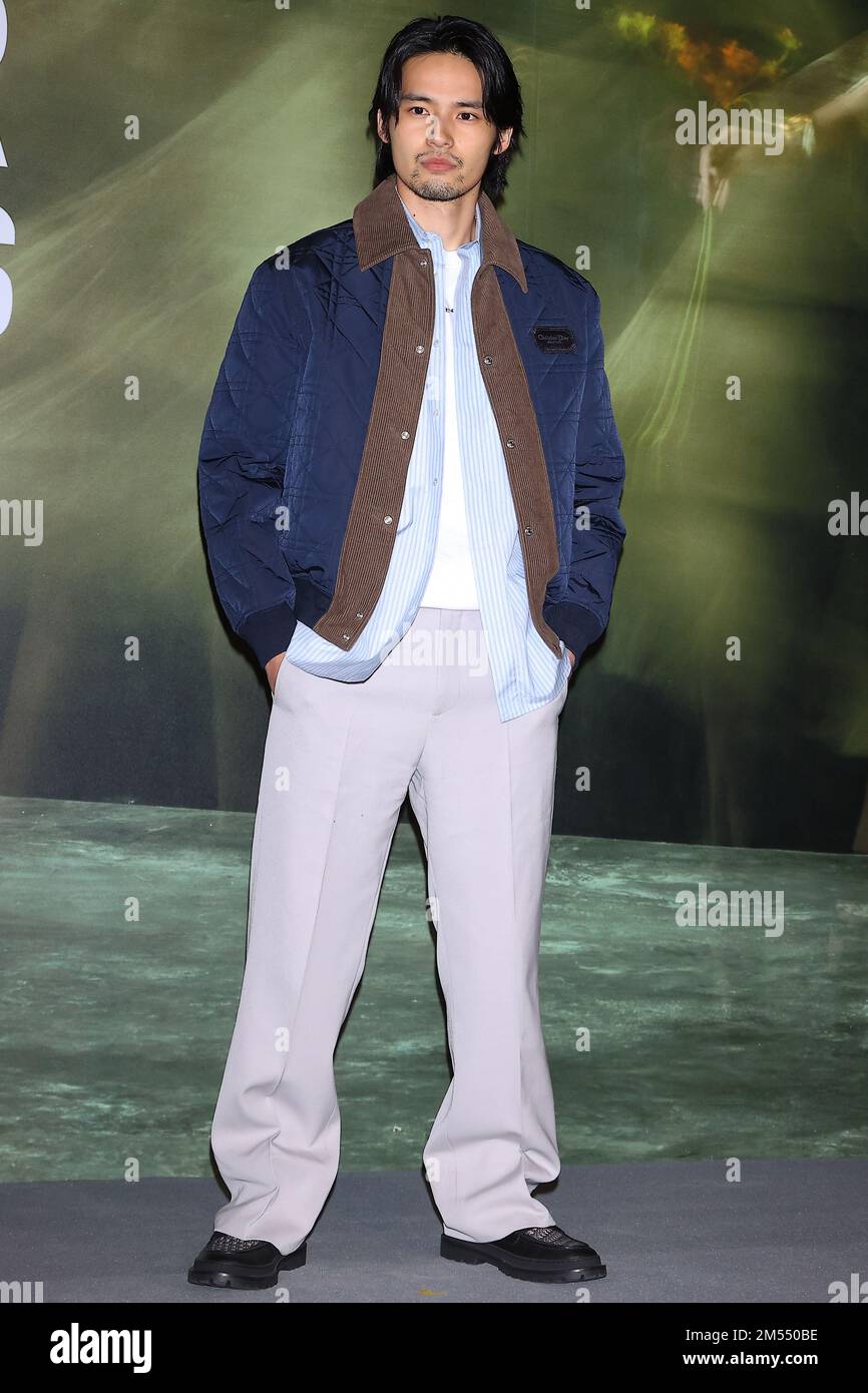 Koshi Mizukami attends the red carpet ceremony for the