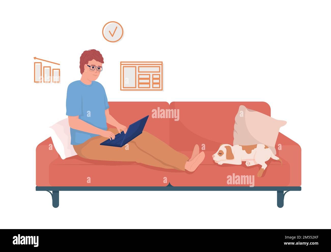 Remote work animation hi-res stock photography and images - Alamy