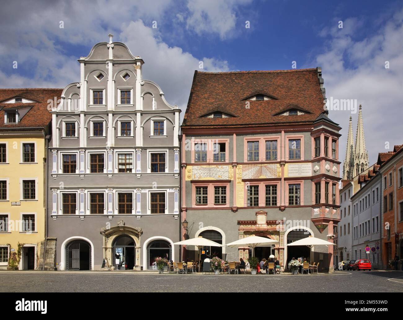 Lower market place (Untermarkt) in Gorlitz. Germany Stock Photo Alamy