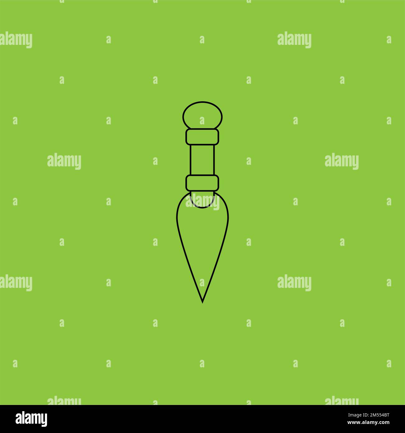 Ancient Knife icon. Weapon Series. - Vector  Stock Vector