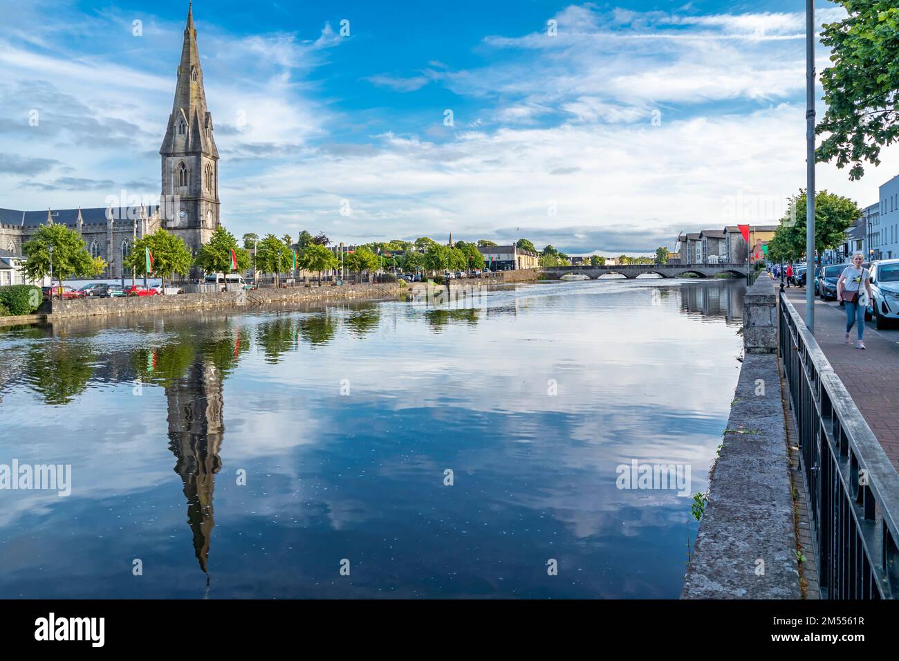 The skyline of Ballina town, County Mayo, Ireland Stock Photo Alamy