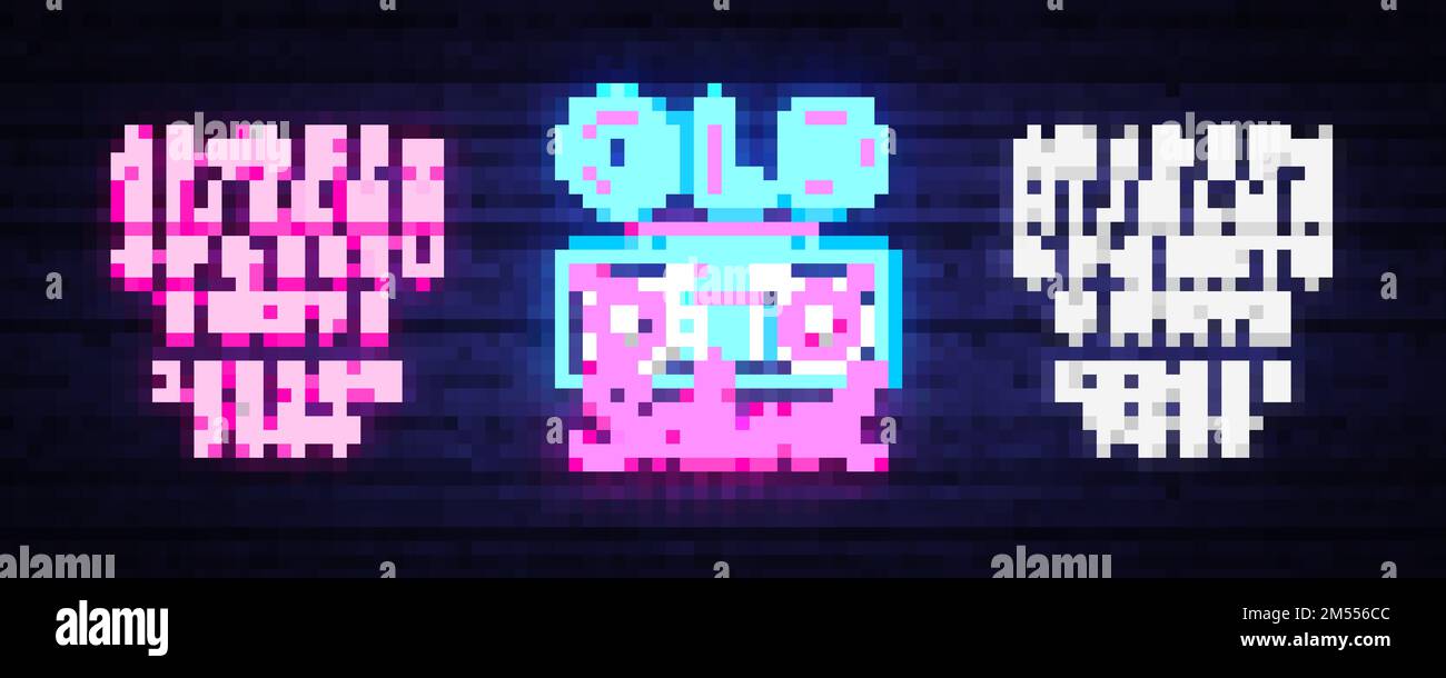 Old School neon sign vector. Retro Music Design template neon sign ...