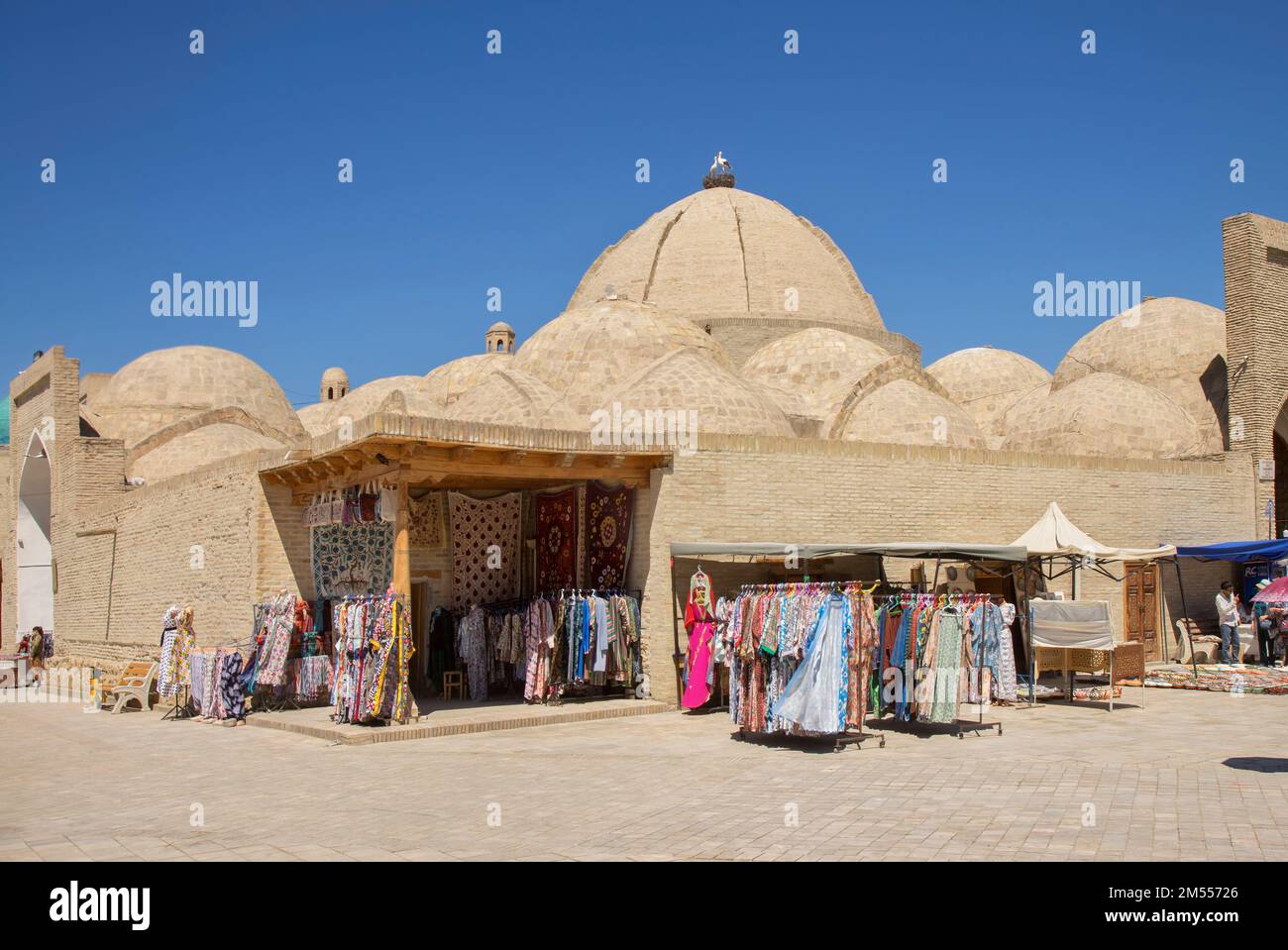Toqi Zargaron bazaar in Bukhara. Uzbekistan Stock Photo