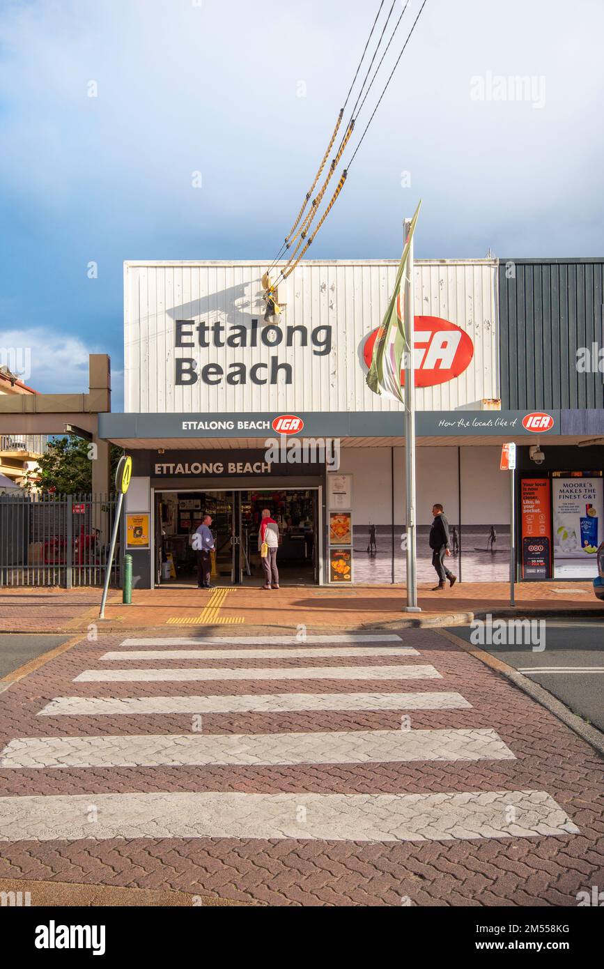 The local IGA supermarket on the main street in Ettalong on the Central Coast of New South Wales