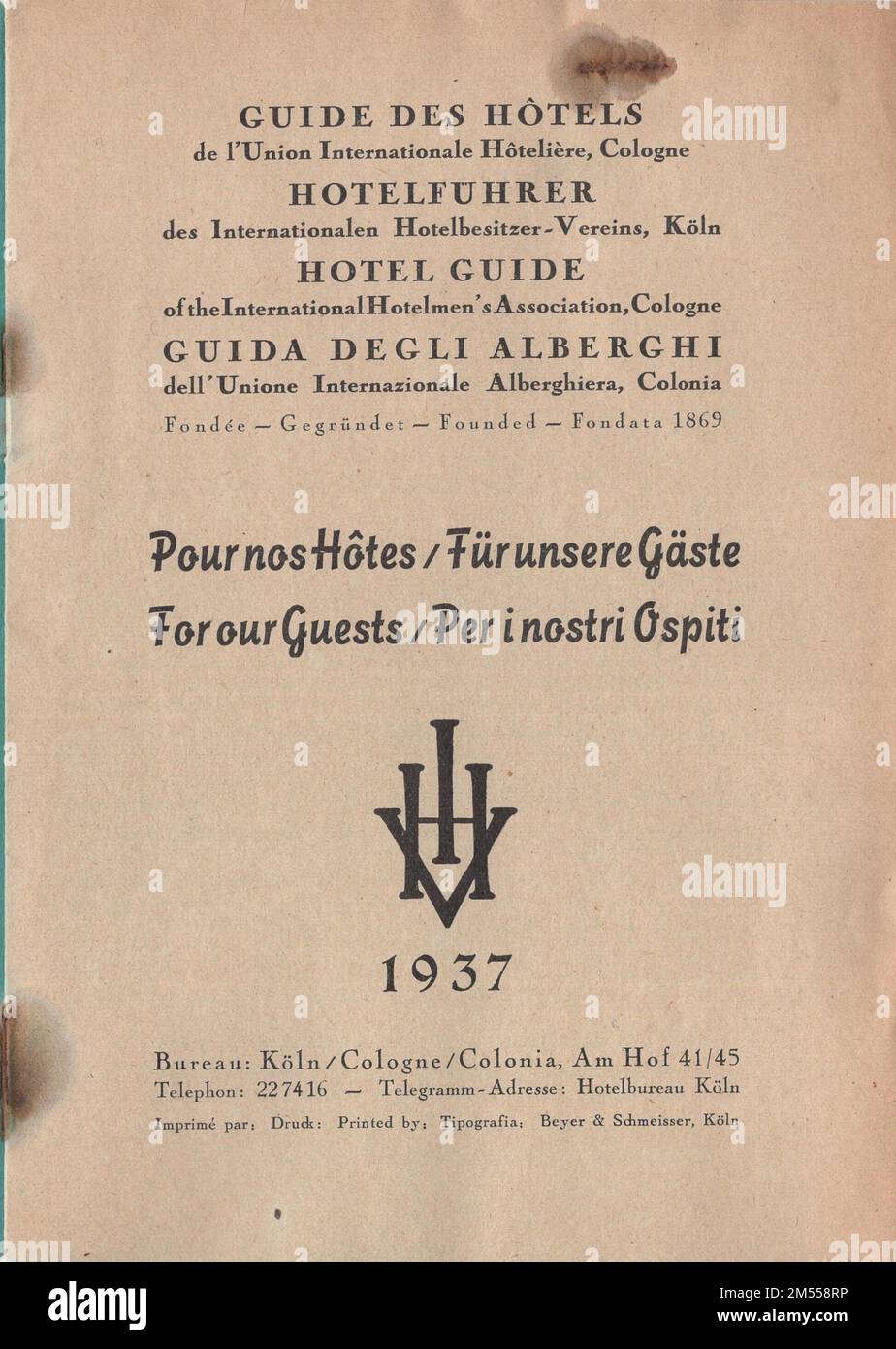 Hotelführer hires stock photography and images Alamy