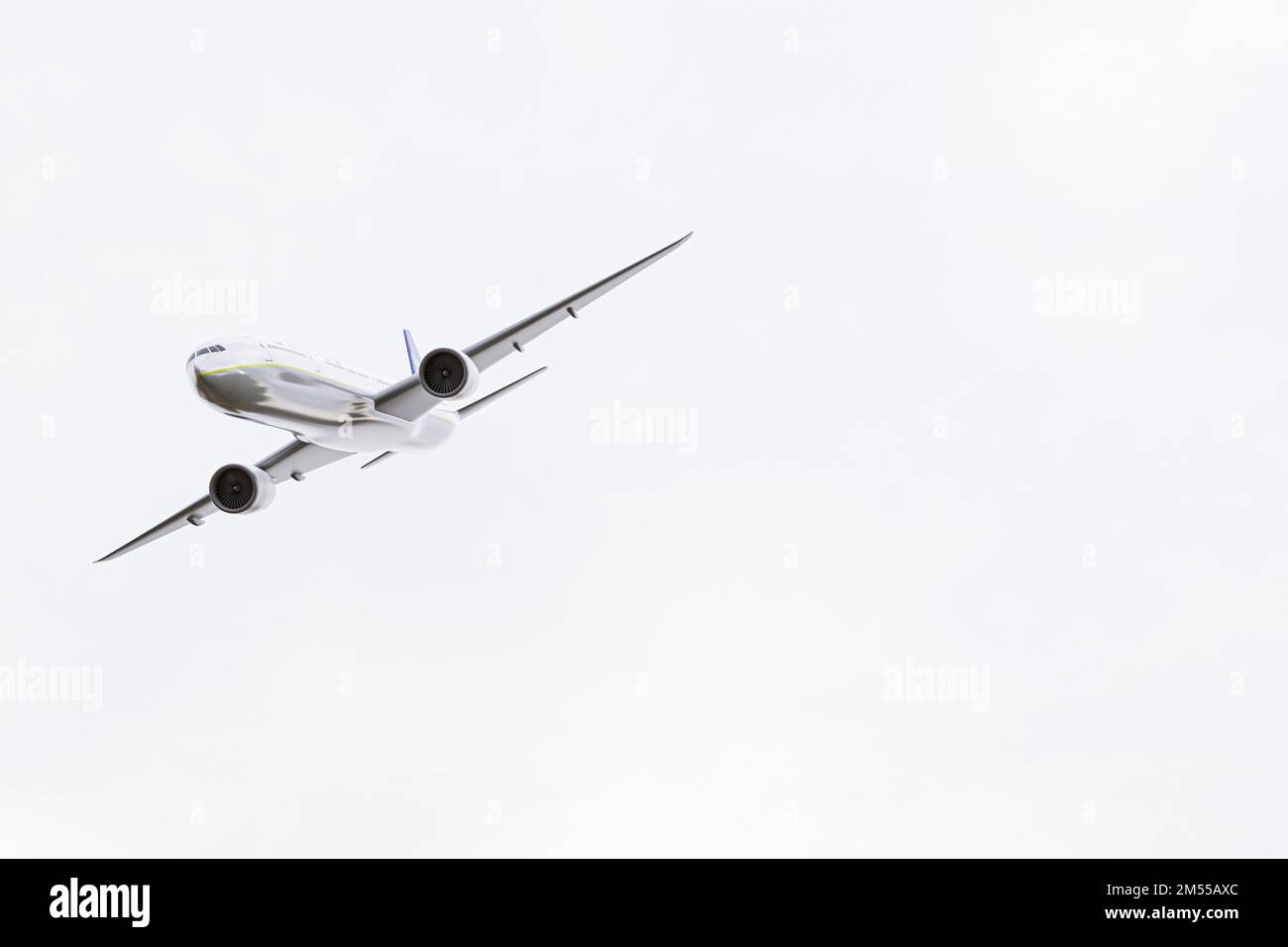 airplane isolated on white background 3d illustration Stock Photo - Alamy
