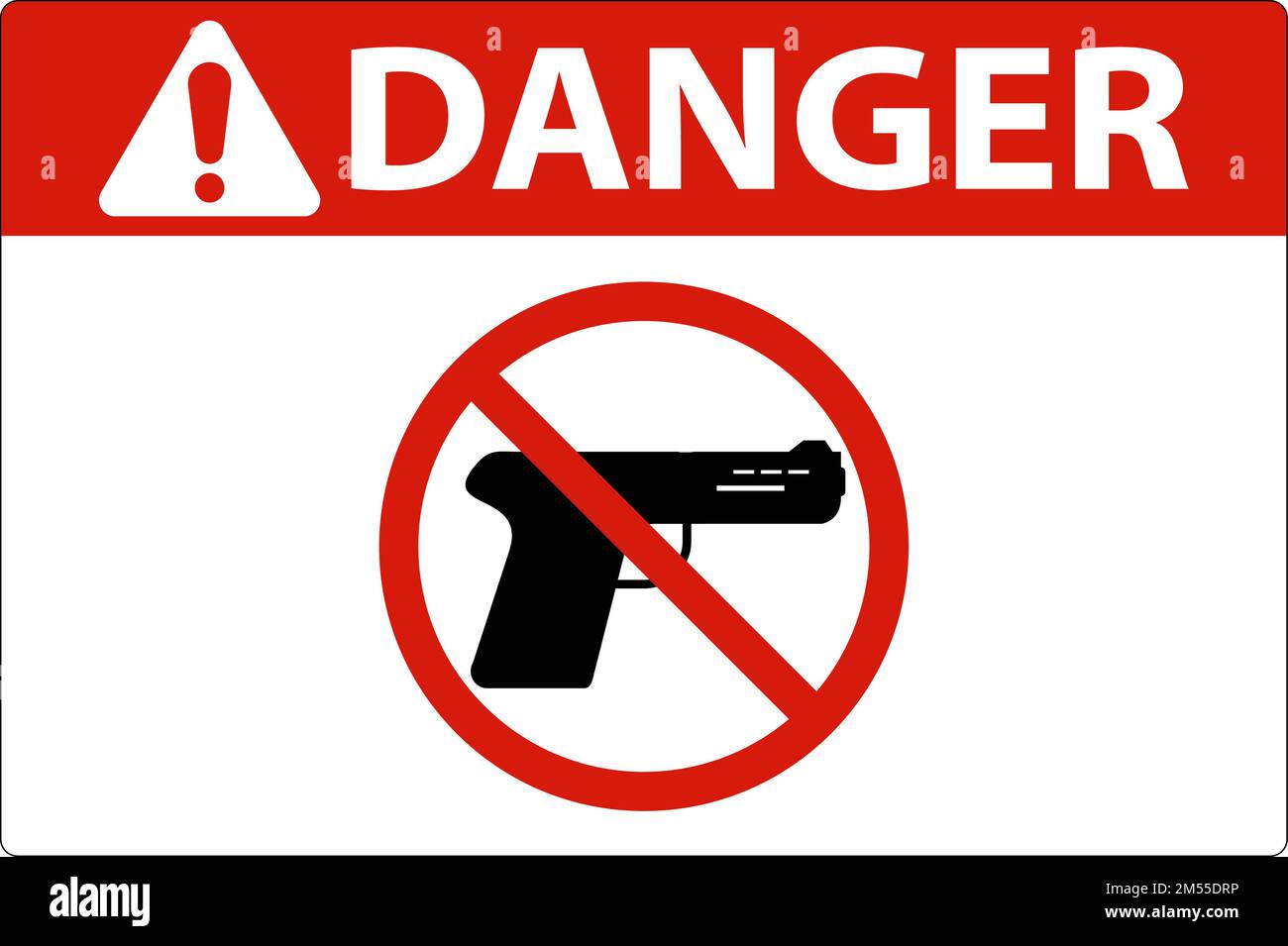 Security Danger Sign On White Background Stock Vector
