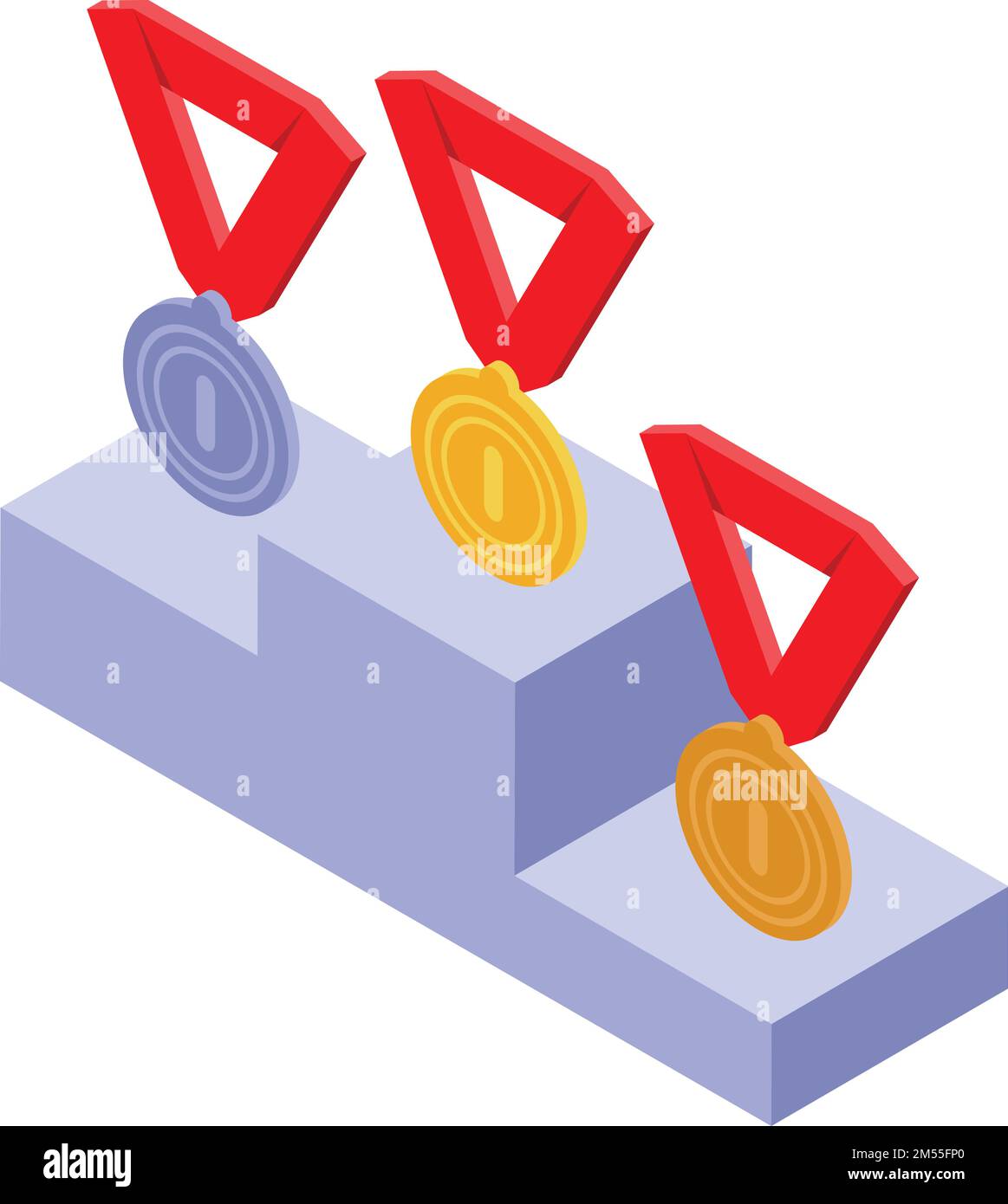 Trend podium icon isometric vector. Future hunter. Person worker Stock ...
