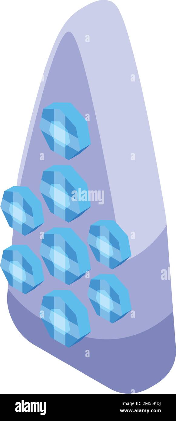 Tooth gem icon isometric vector. Dentist care. Health oral Stock Vector ...