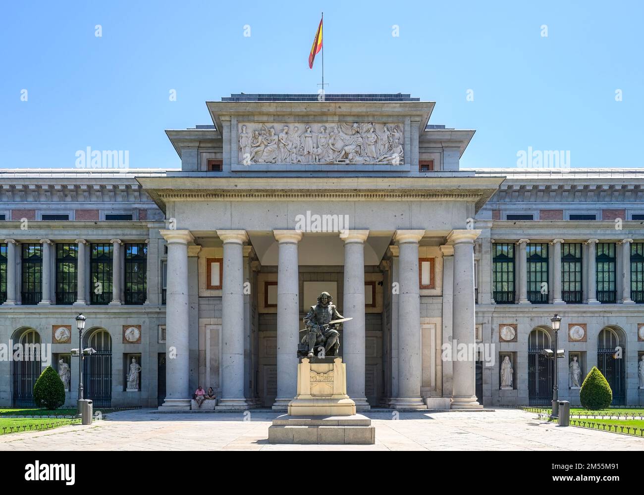 Museo del Prado, Madrid, Spain. The Velazquez Entrance Stock Photo