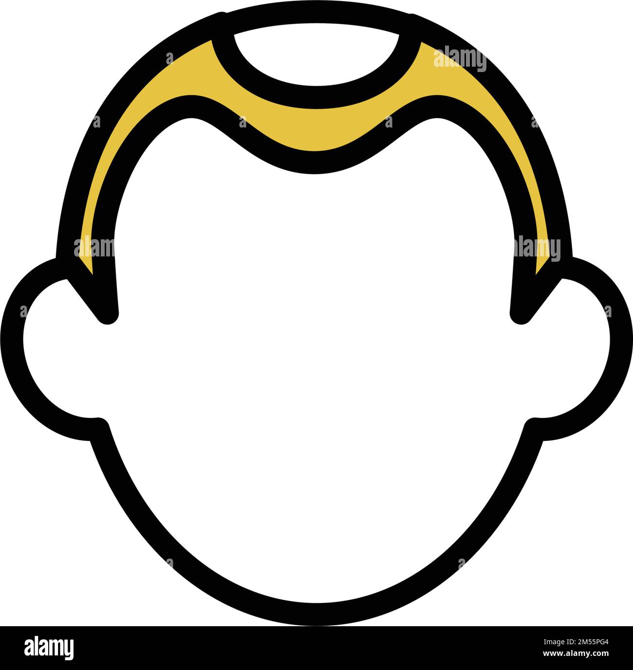 Crown thinning Stock Vector Images Alamy