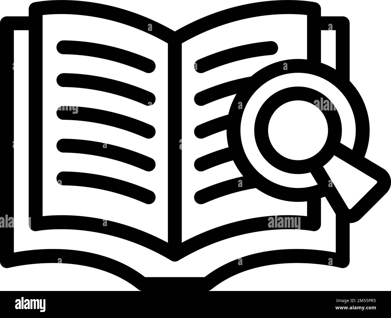 Book reading icon outline vector. School teaching. School online Stock Vector