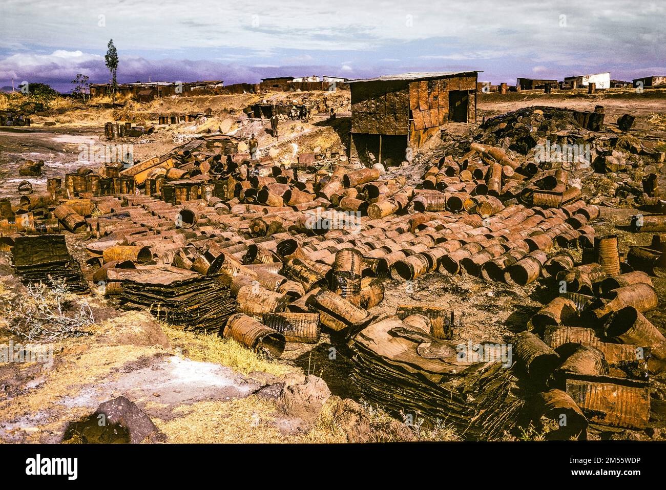 Ethiopia, 1970s, Adama or Nazaret, slum, Oromia region, East Africa, Stock Photo