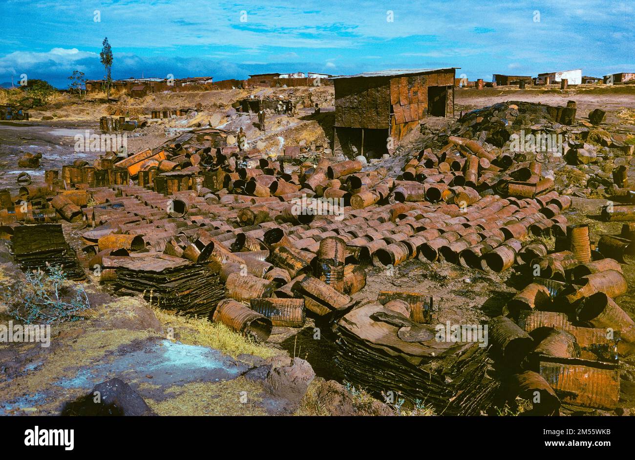 Ethiopia, 1970s, Adama or Nazaret, slum, Oromia region, East Africa, Stock Photo
