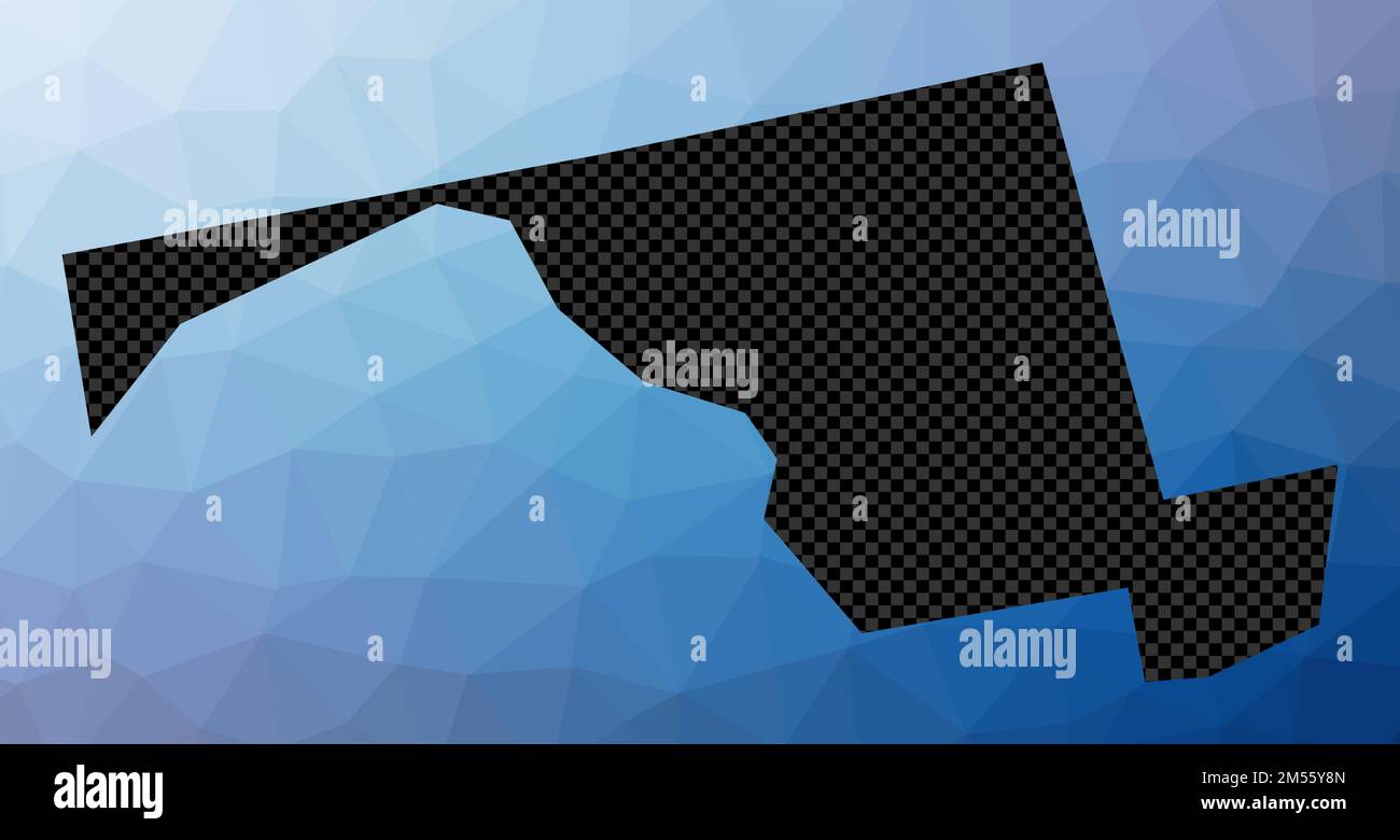Maryland geometric map. Stencil shape of Maryland in low poly style ...
