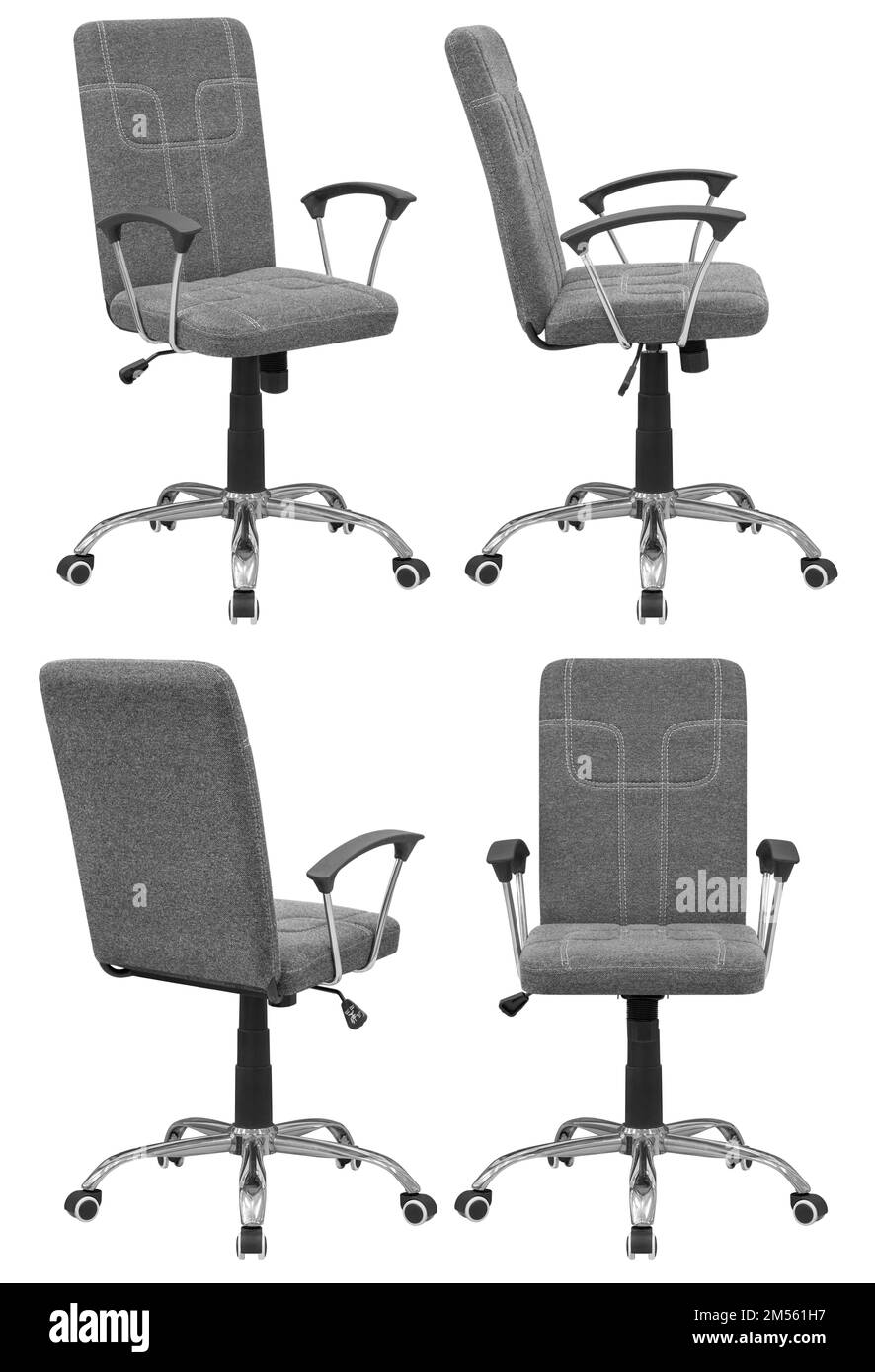 Office computer chair. Isolated from the background. View from different sides Stock Photo
