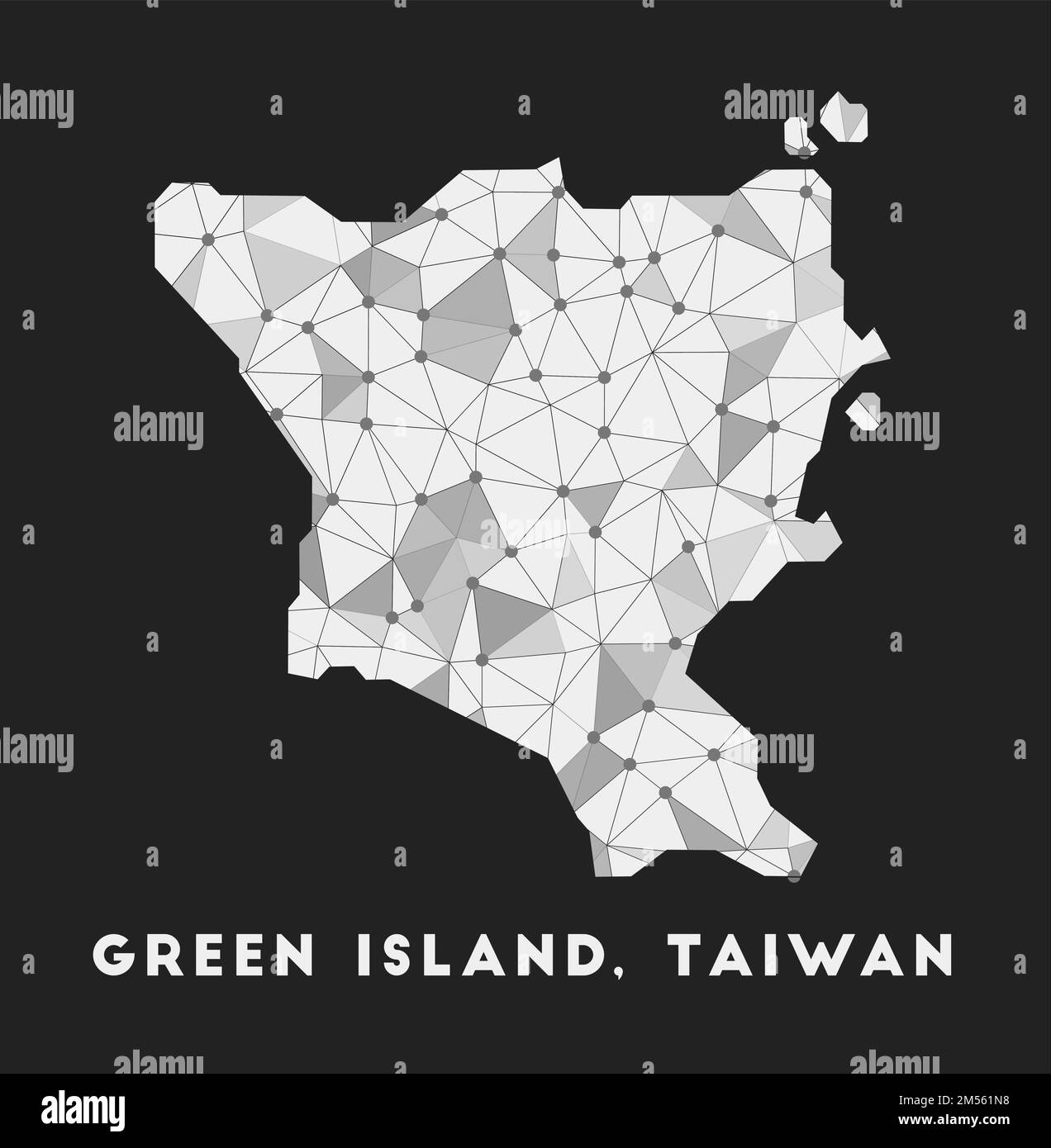 Green Island, Taiwan communication network map. Green Island, Taiwan
