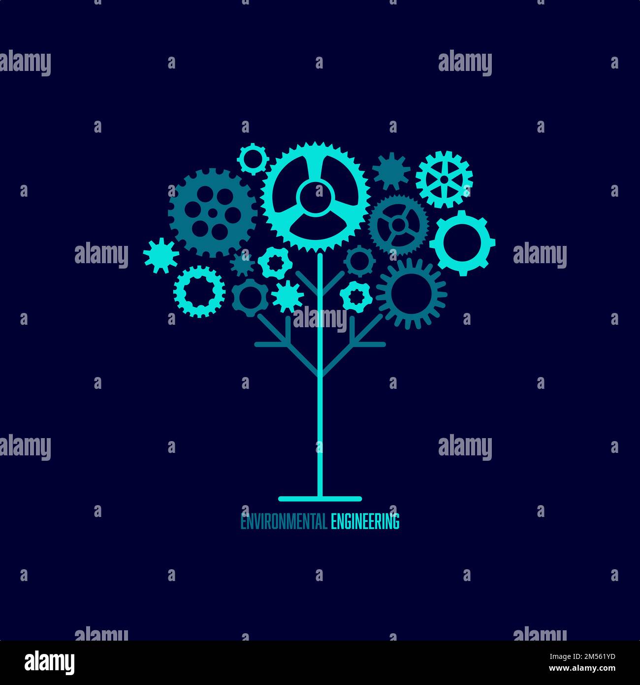 Synthetic tree technology Stock Vector Images Alamy