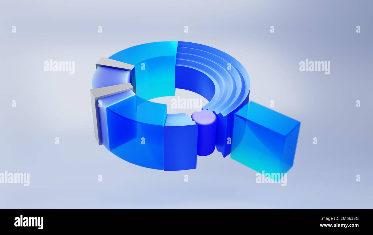 3D render blue Search Engine Optimization Background Stock Photo