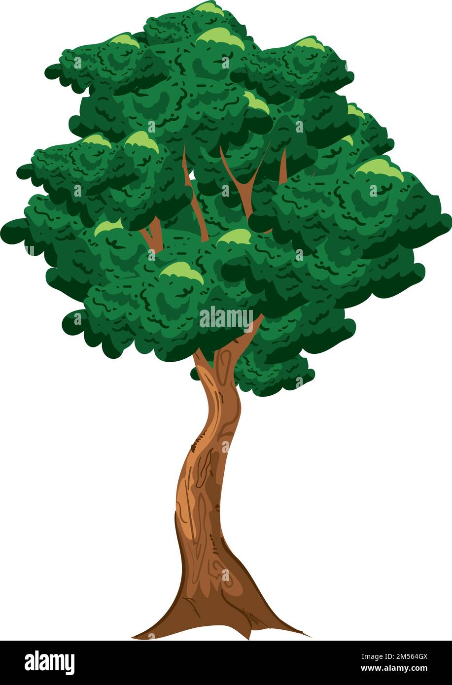 tree flat isolated Stock Vector Image & Art - Alamy