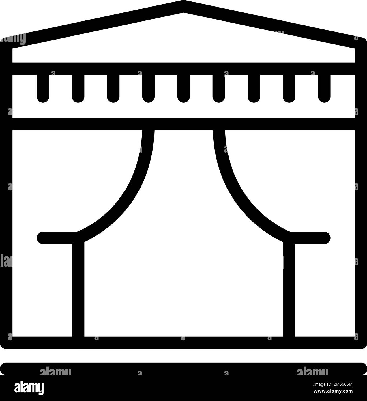 Garden gazebo icon outline vector. Pergola house. Patio building Stock ...