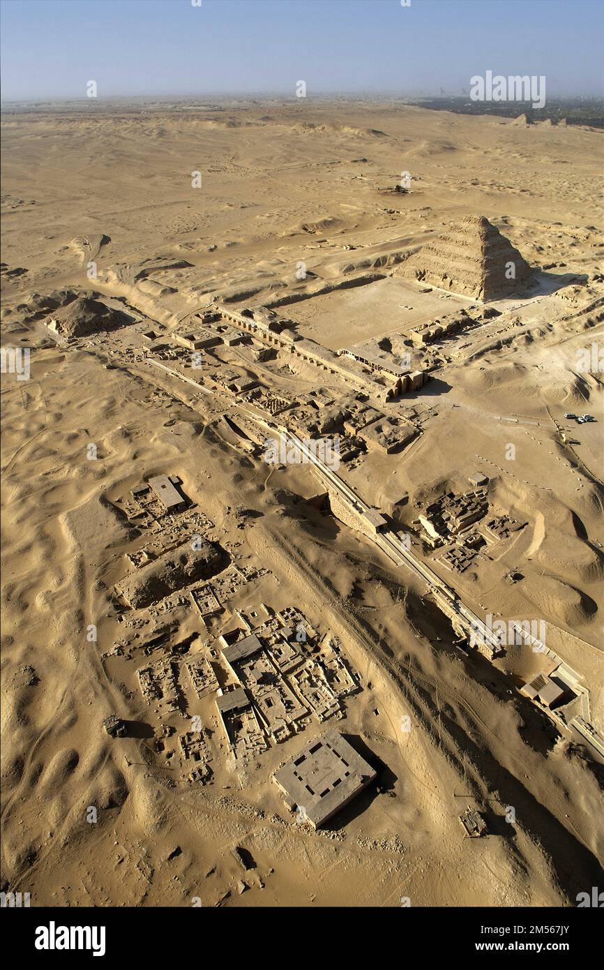 Egypt saqqara aerial hi-res stock photography and images - Alamy