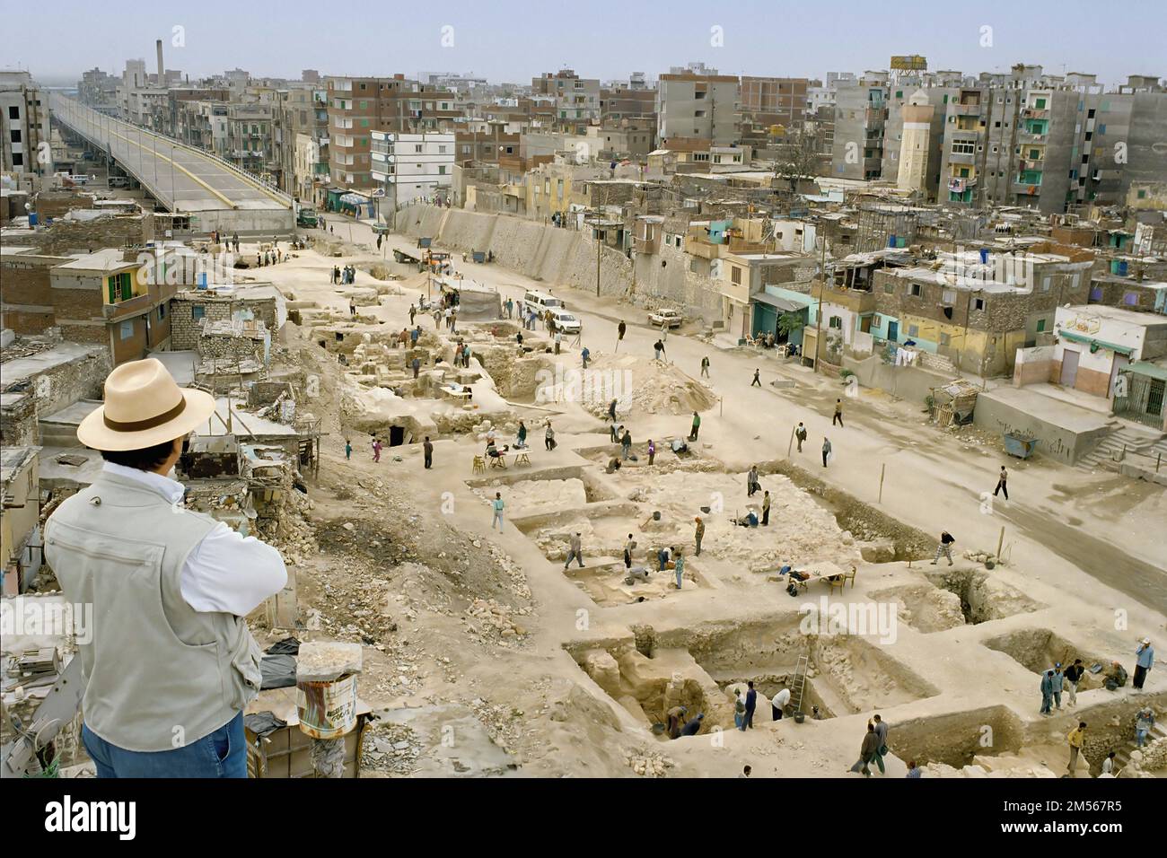 ARCHIVES 1997 Egypt. Alexandria. General view of the Necropolis excavation site, in the