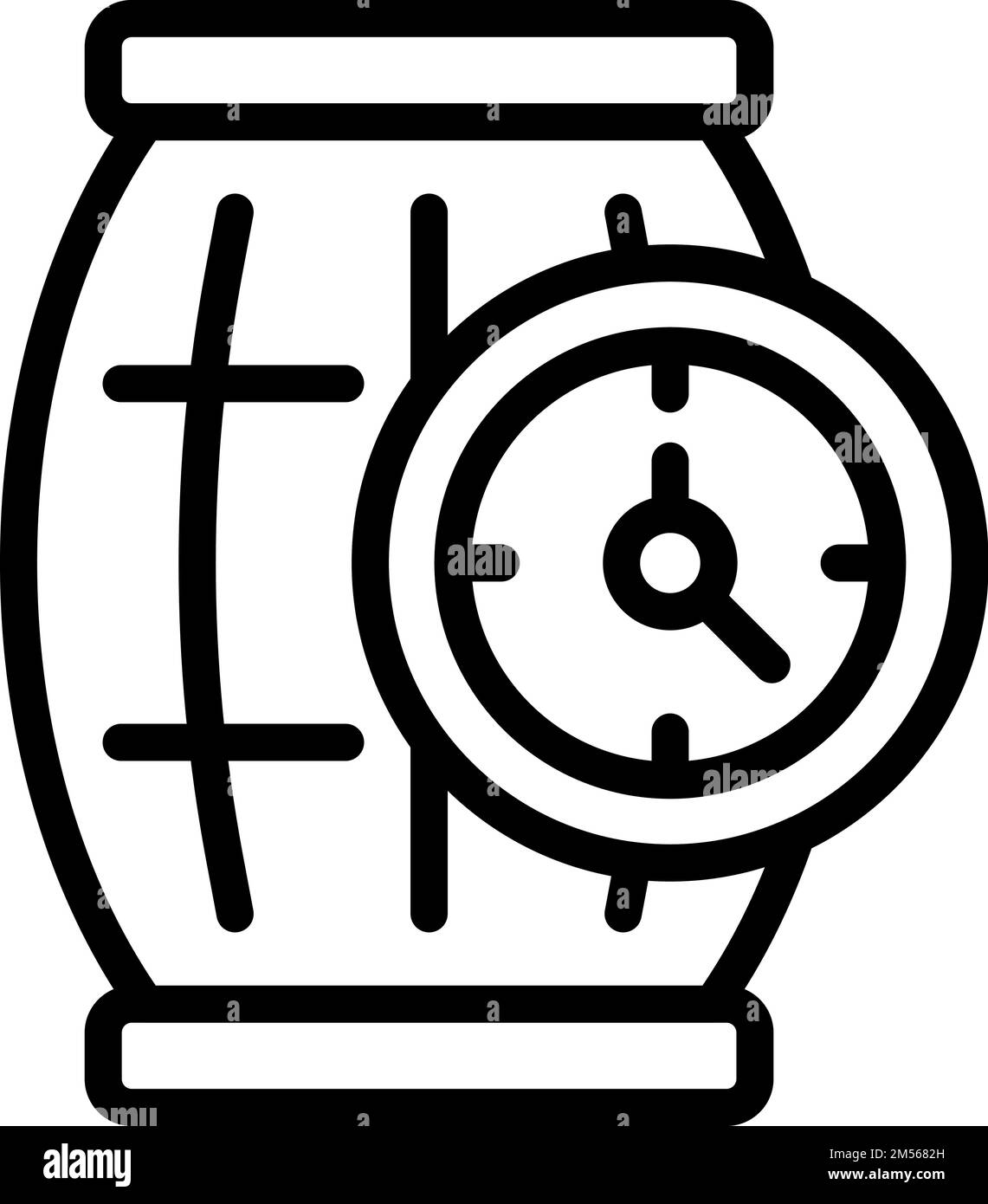 Wine barrel icon outline vector. Bar sommelier. Food vine Stock Vector ...