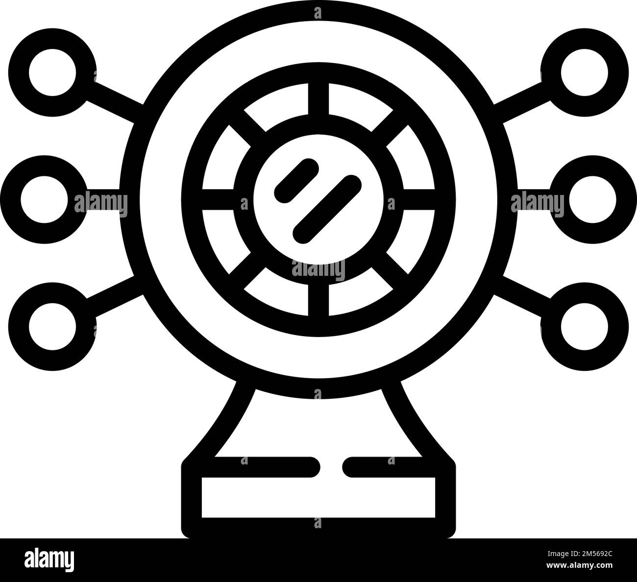 Secured network icon outline vector. Cyber crime. Password security ...