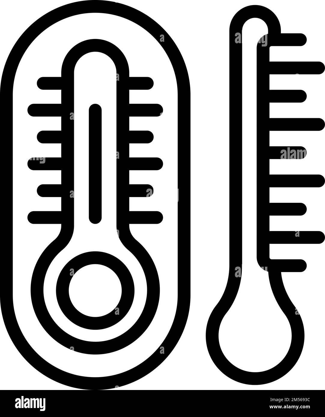 Temperature icon outline vector. Wine cellar. Vine food Stock Vector