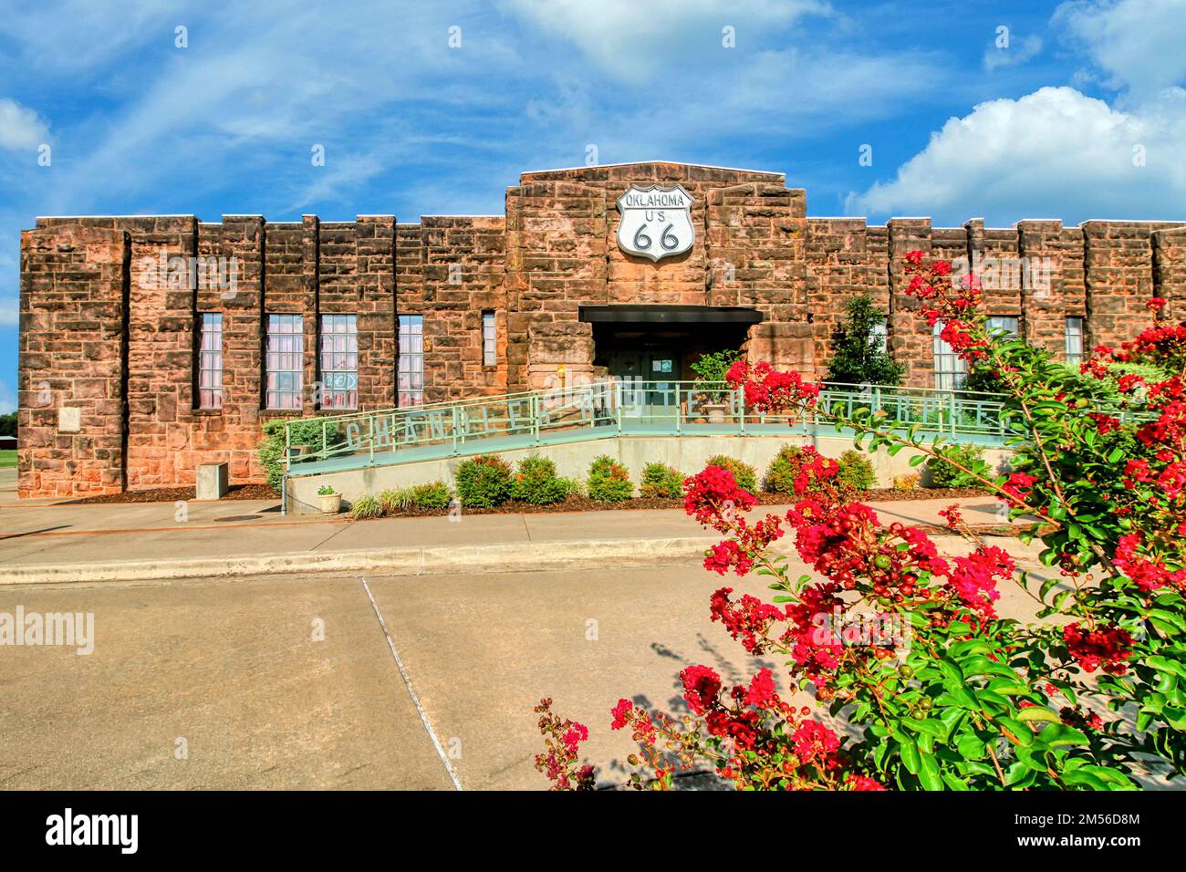 The Chandler Oklahoma Route 66 Interpretive Center is housed in the WPAbuilt red sandstone