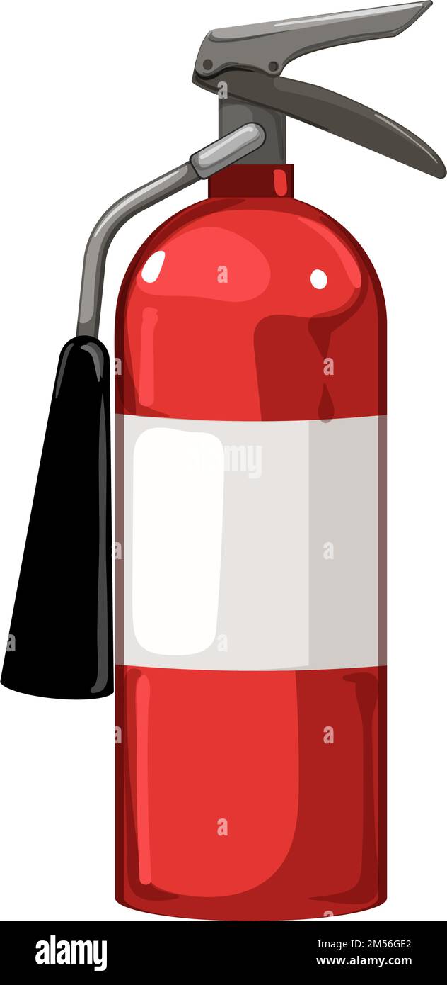 security fire extinguisher cartoon vector illustration Stock Vector ...