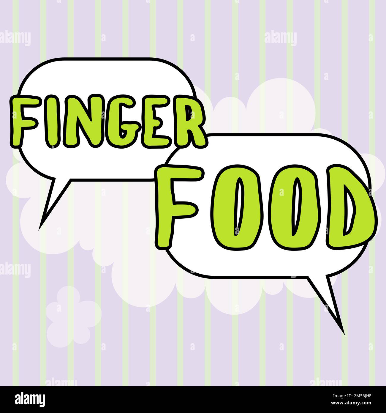 Hand writing sign Finger Food. Business idea products and digestives