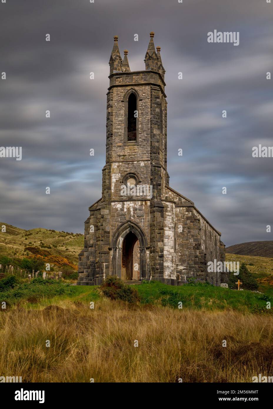 Dunlewey Church abandoned, County Donegal, Ireland Stock Photo
