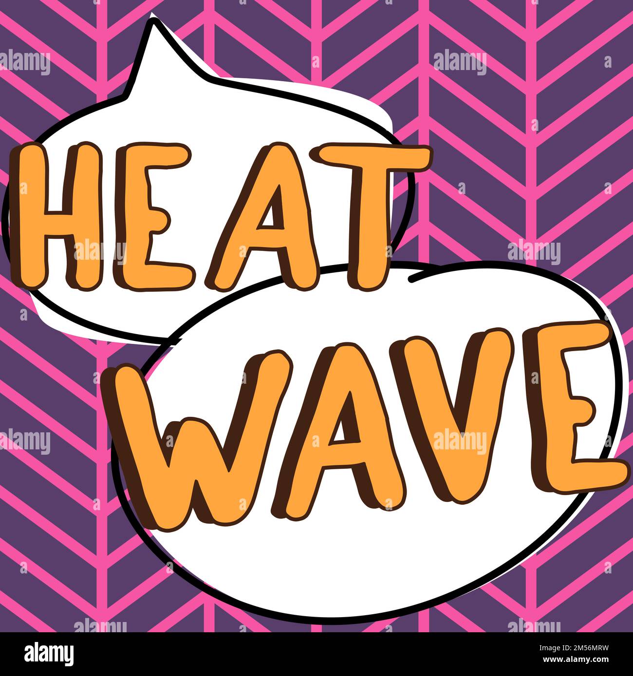 Hand writing sign Heat Wave. Word Written on a prolonged period of