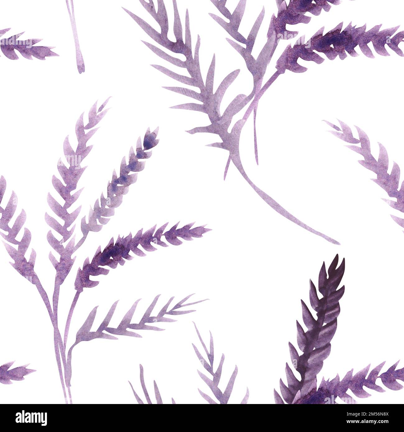 Watercolor purple flowers clipart. Floral clip art. Handmade illustration  for greeting cards, wallpaper, stationery, fabric, wedding card. Flower  Stock Photo - Alamy, image size:1299x1390