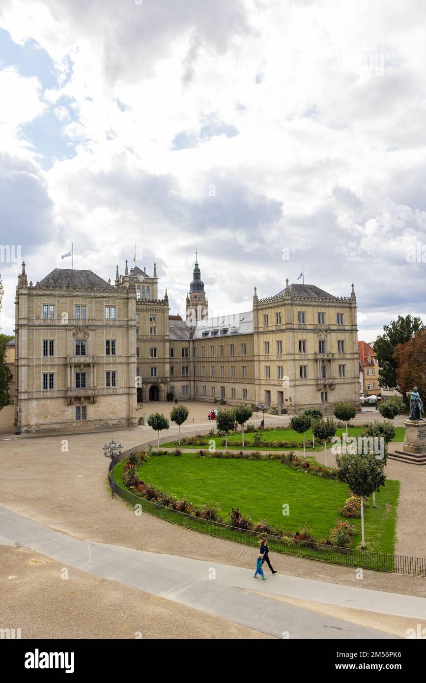 Coburg, Germany - September 16, 2022: Ehrenburg Palce in ancient city of Coburg in Upper Franconia, Bavaria in Germany Stock Photo