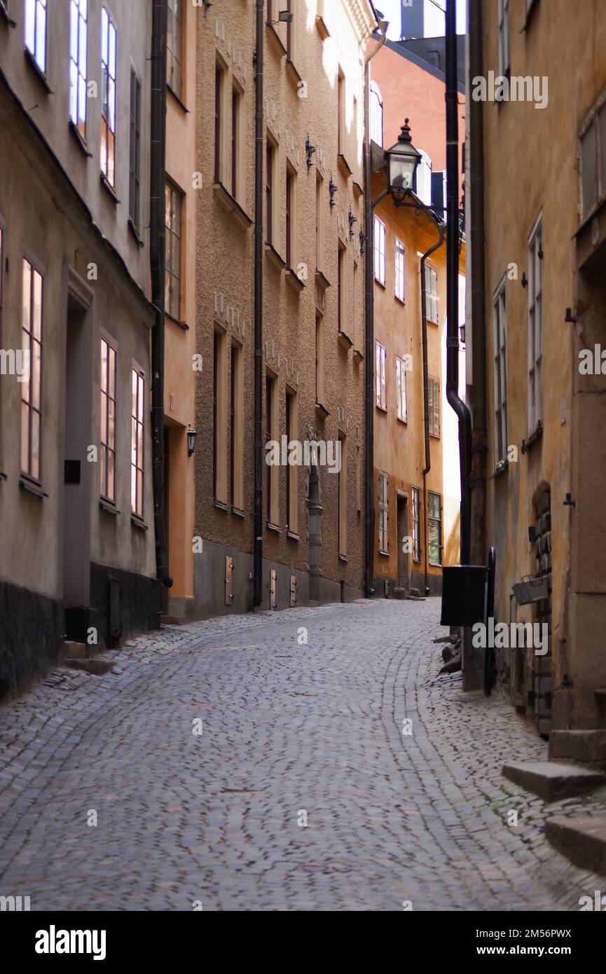 Empty alley amidst buildings hi-res stock photography and images - Alamy