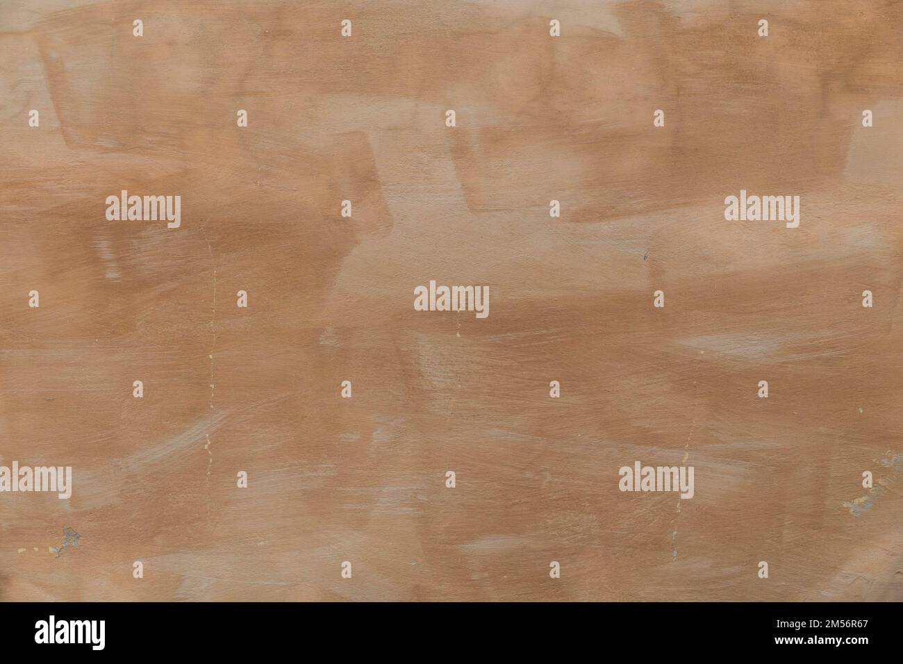 old brown plastered wall with blank space for text Stock Photo