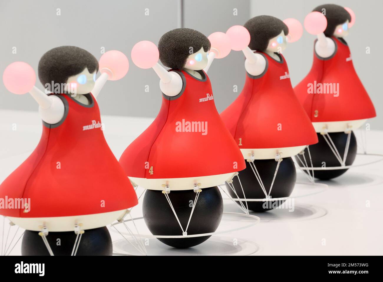 Yokohama, Japan. 26th Dec, 2022. Cheerleading robots of Japanese