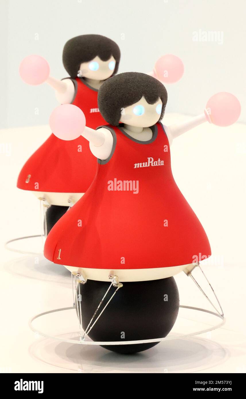 Yokohama, Japan. 26th Dec, 2022. Cheerleading robots of Japanese