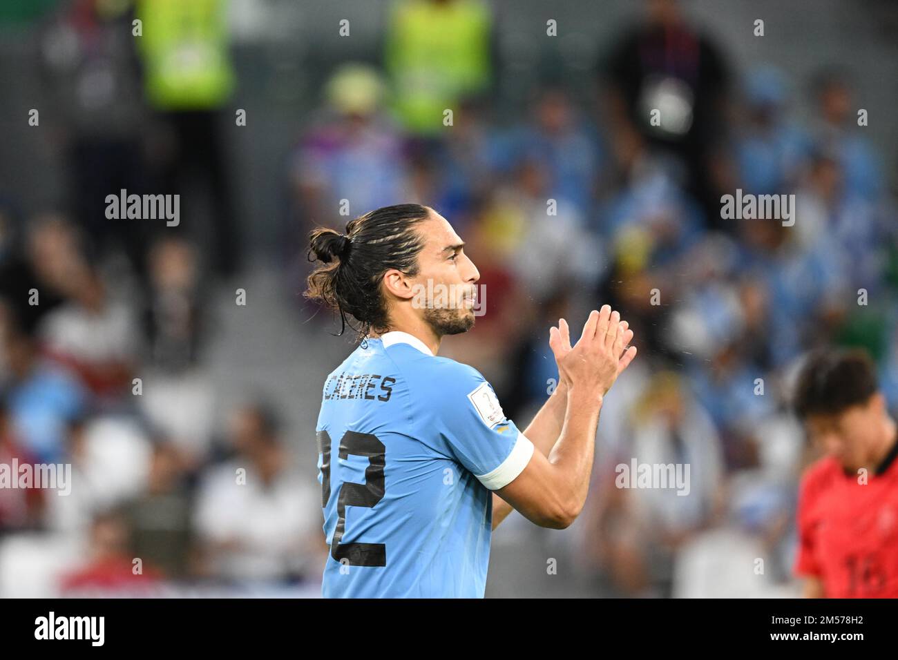 Martin CACERES in action during the FIFA 2022 World Cup group match between Uruguay v Korea Republic, Education City Stadium, Doha, 24/11/2022 Featuring: Martin CACERES Where: Doha, Qatar When: 24 Nov 2022 Credit: Anthony Stanley/WENN Stock Photo