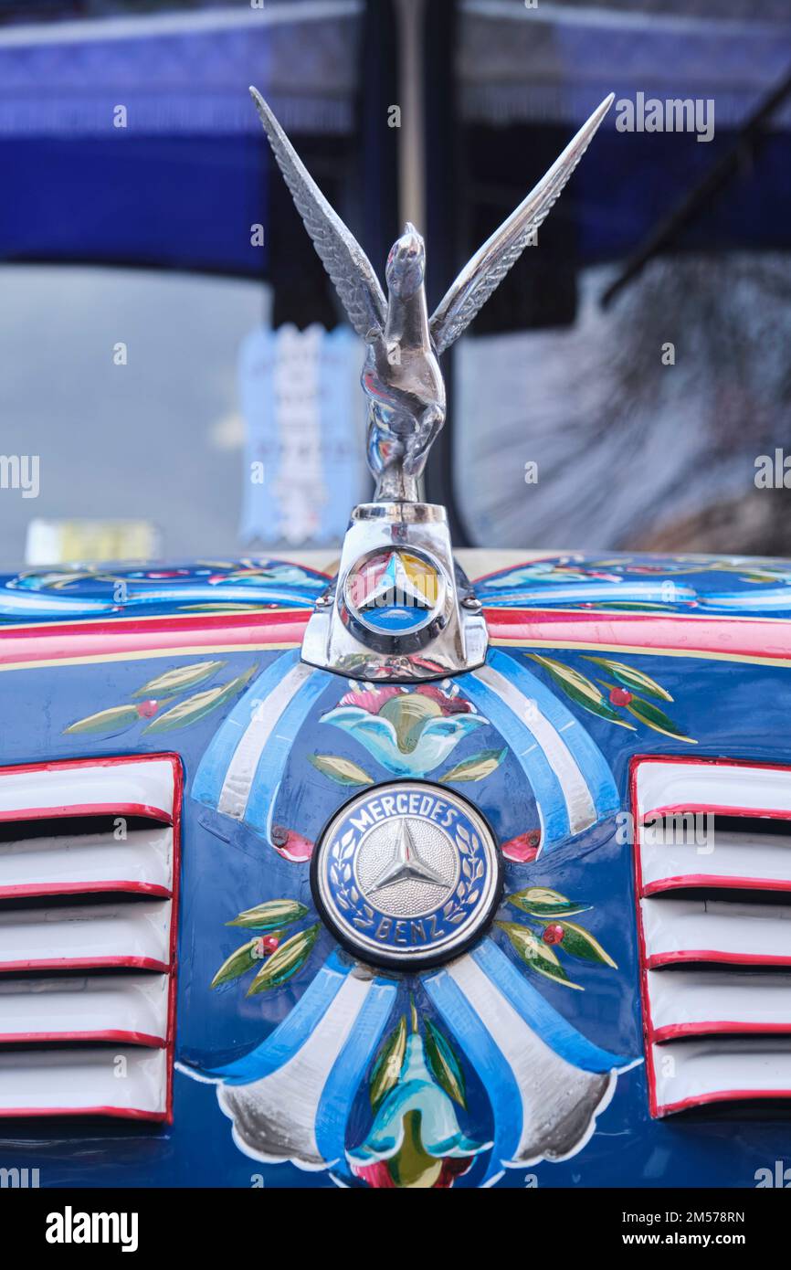 Hood ornament of the luxury car Daimler Majestic Major V8 (1965). 27th  Oldtimer Day Berlin - Brandenburg Stock Photo - Alamy